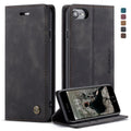 CaseMe-013 Multifunctional Retro Frosted Horizontal Flip Leather Case for iPhone 7 / 8, with Card Slot & Holder & Wallet, For iPhone 7 / 8