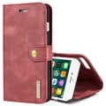 DG.MING for iPhone 8 Plus & iPhone 7 Plus Crazy Horse Texture Horizontal Flip Detachable Magnetic Protective Case with Holder & Card Slots & Wallet, iPhone 8P & 7P