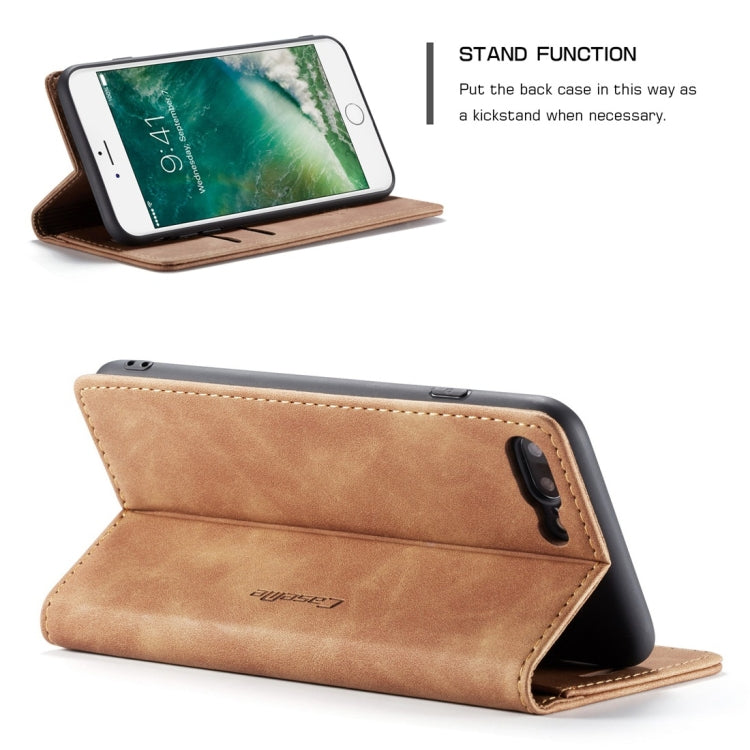 CaseMe-013 Multifunctional Retro Frosted Horizontal Flip Leather Case for iPhone 7 Plus / 8 Plus, with Card Slot & Holder & Wallet, For iPhone 7 Plus / 8 Plus