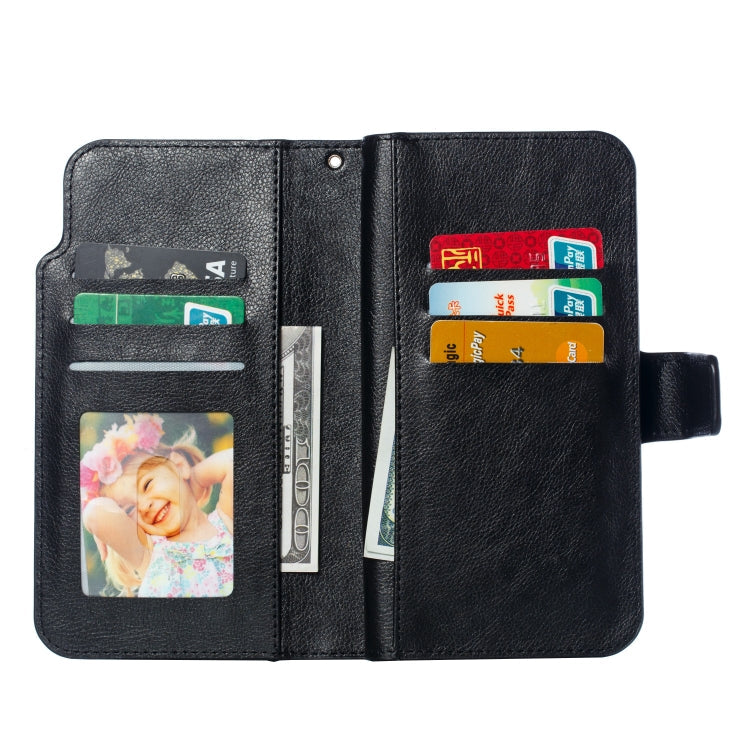 Litchi Texture Horizontal Flip Leather Case for iPhone 7 Plus, with Nine Card Slots & Wallet & Photo Frame, For iPhone 7 Plus