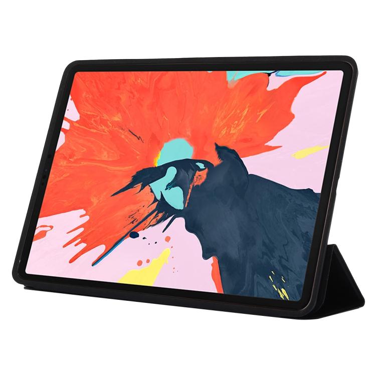 Horizontal Flip Solid Color Leather Case for iPad Pro 12.9 inch (2018), with Three-folding Holder & Wake-up / Sleep Function, For iPad Pro 12.9 inch (2018)