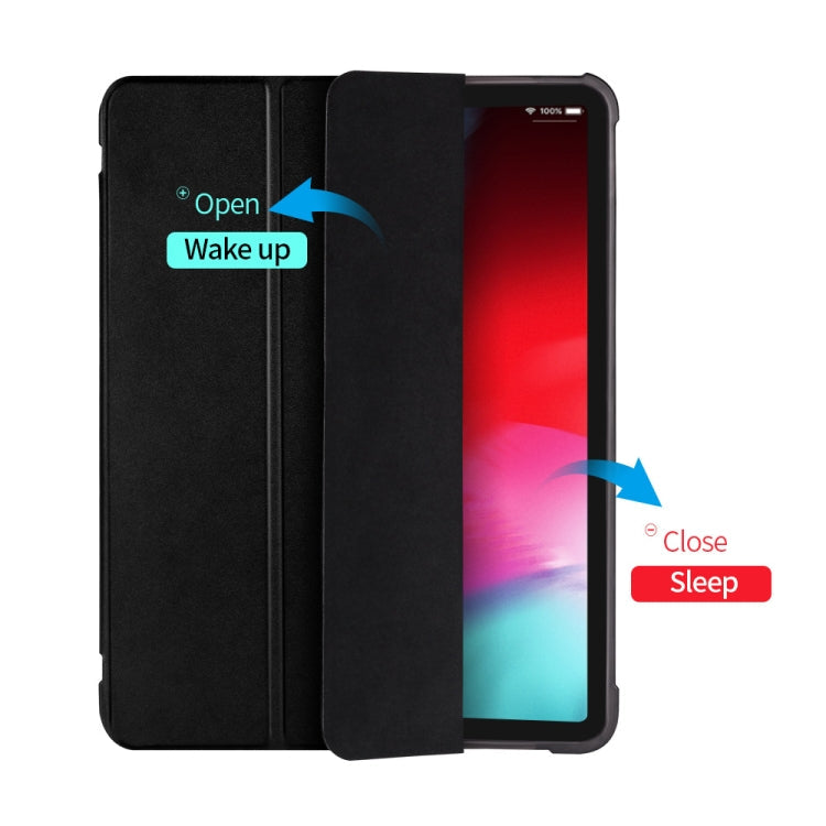 Three-folding Shockproof TPU Protective Case for iPad Pro 11 inch (2018) / (2020), with Holder & Pen Slot, iPad Pro 11 inch (2018) / (2020)