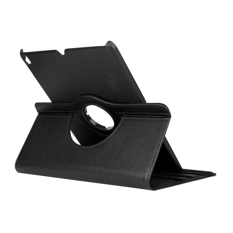 Litchi Texture 360 Degree Spin Multi-function Horizontal Flip Leather Protective Case with Holder for iPad Pro 10.5 inch / iPad Air (2019) (Black)