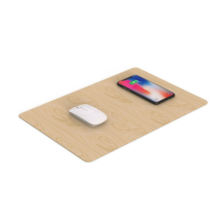 JAKCOM MC2 Wireless Fast Charging Mouse Pad, Support Qi Standard Mobile Phone Charging(Apricot)
