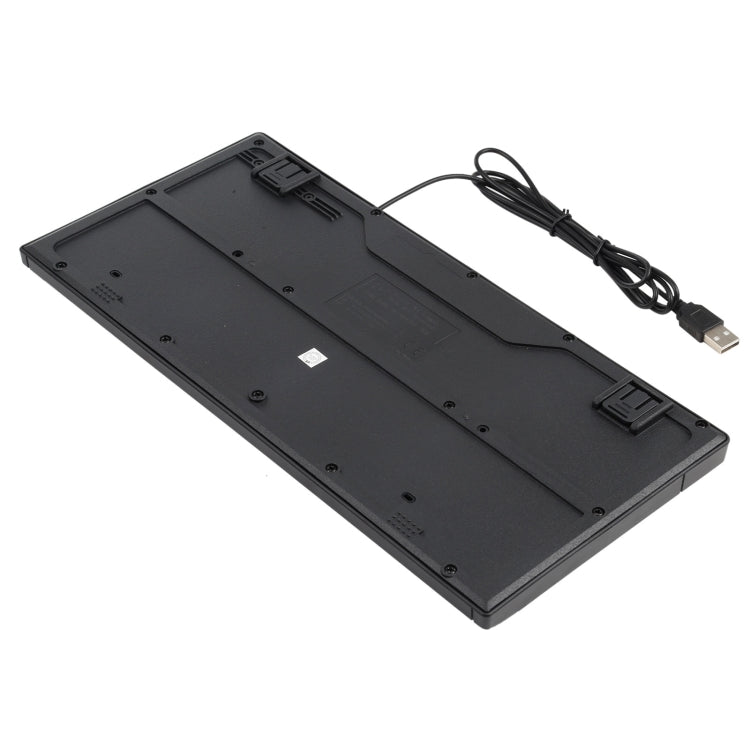 KB-301A Multimedia Notebook Mini Wired Keyboard, Arabic Version (Black)