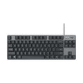Logitech K835 Mini Mechanical Wired Keyboard, Green Shaft, Green Shaft