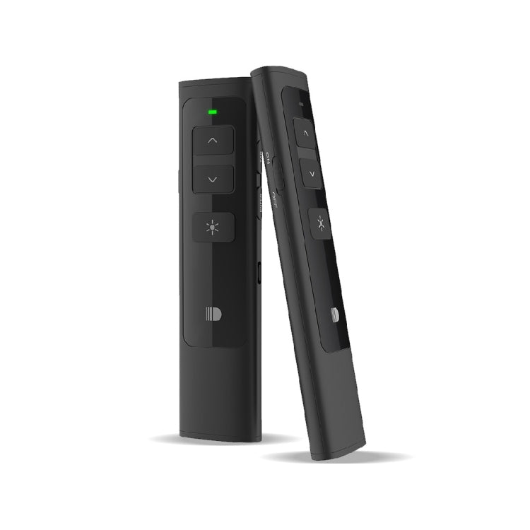 Doosl DSIT013 2.4GHz Rechargeable Laser Pointer for PowerPoint/Keynote, 100m Range (Black)