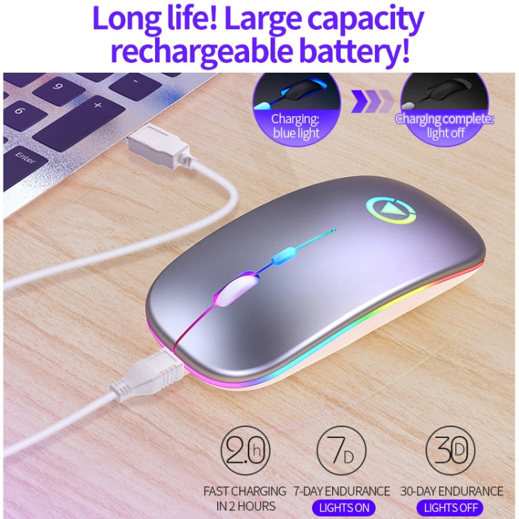 YINDIAO A2 2.4GHz 1600DPI 3-modes Adjustable Wireless Silent Mouse, Battery Powered(Black)