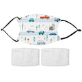 Kids Car Pattern Face Mask