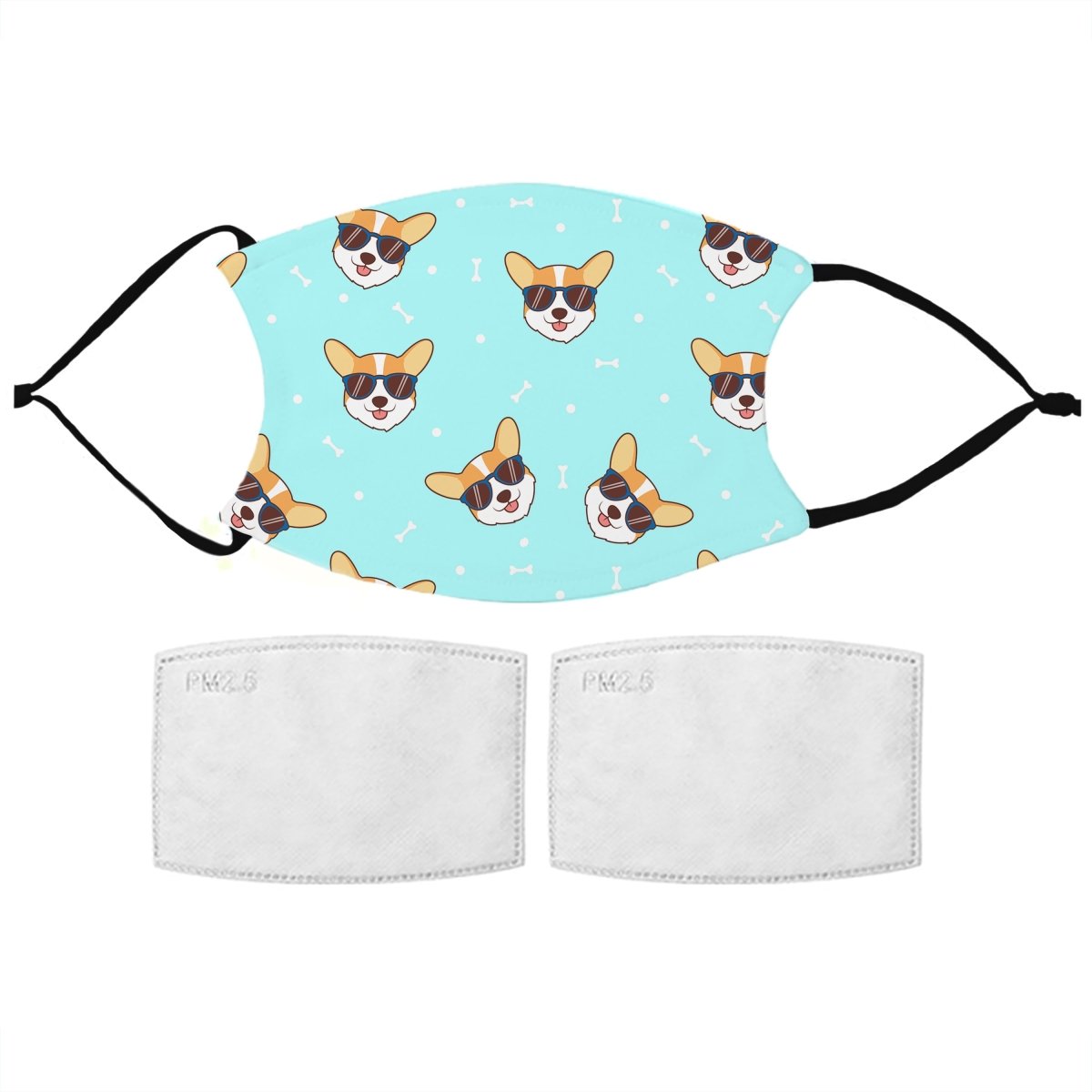 Kids Corgi Pattern Face Mask