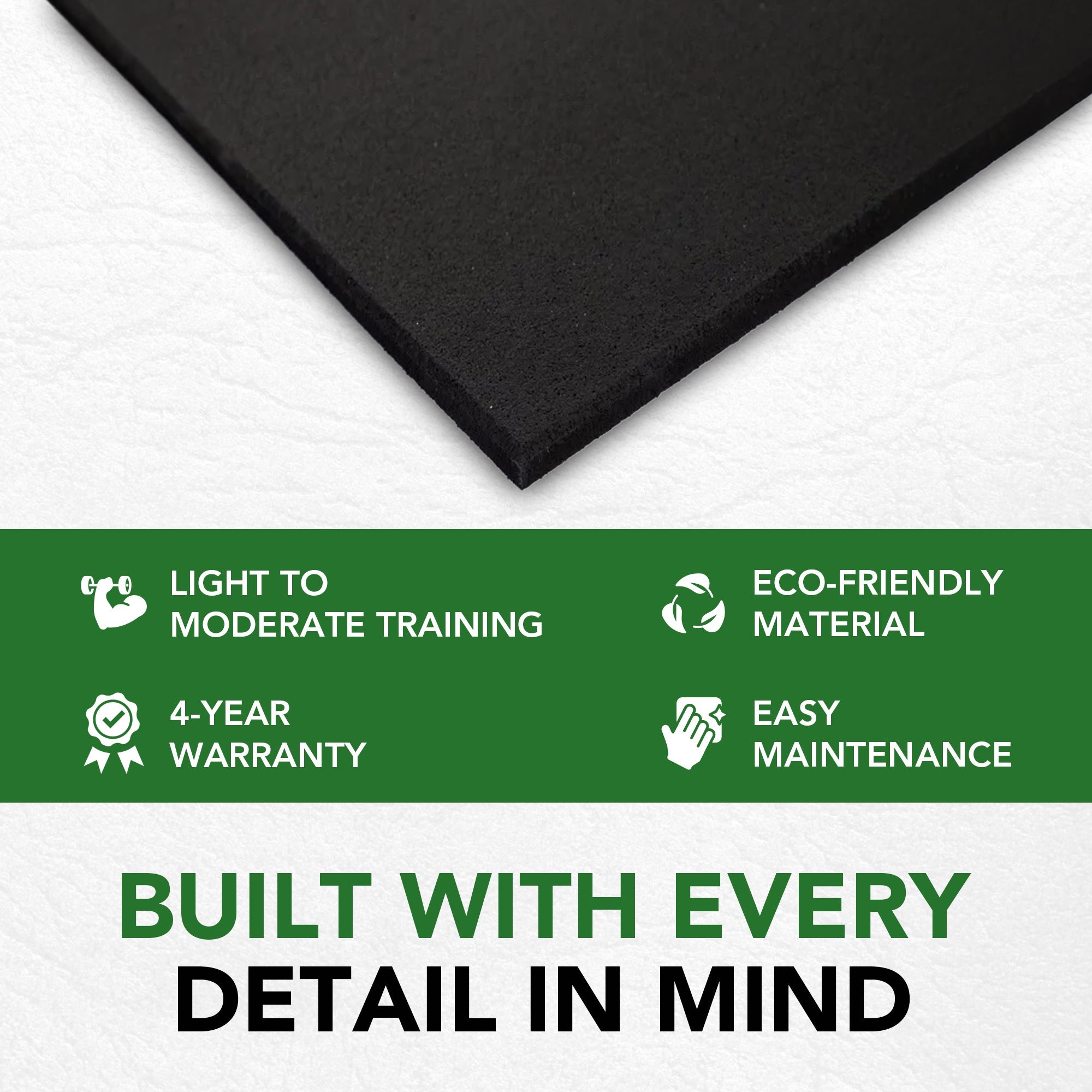 11mm PRO Heavy-Duty Gym Rubber Mats