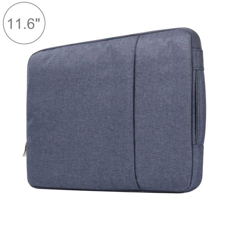 11.6 inch Universal Fashion Soft Laptop Denim Bags Portable Zipper Notebook Laptop Case Pouch for MacBook Air, Lenovo and other Laptops, Size: 32.2x21.8x2cm, 11.6 inch Grey, 11.6 inch Dark Blue, 11.6 inch Black