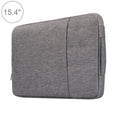 15.4 inch Universal Fashion Soft Laptop Denim Bags Portable Zipper Notebook Laptop Case Pouch for MacBook Air / Pro, Lenovo and other Laptops, Size: 39.2x28.5x2cm, 15.4 inch Grey, 15.4 inch Dark Blue, 15.4 inch Black