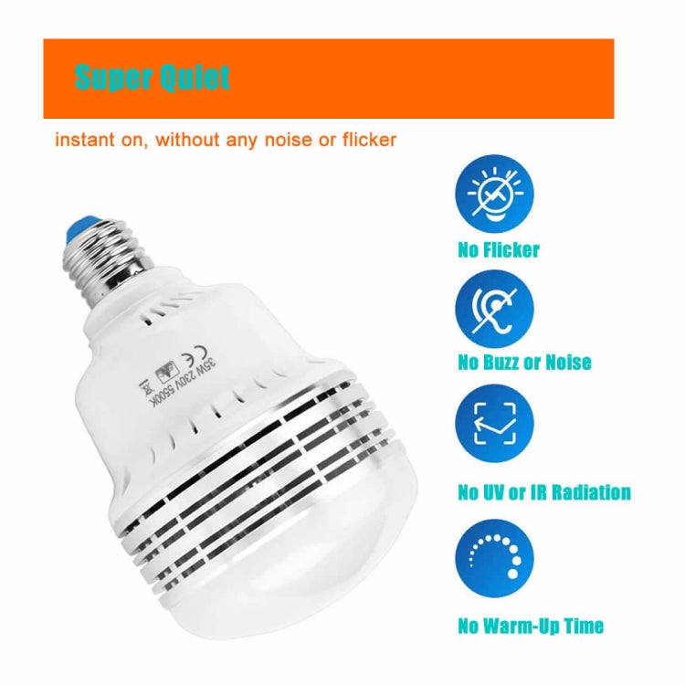 MANTOO PGL35 35W 120V 5500K 3900LM LED Light Bulb for Photography Lighting, 120V 3900LM