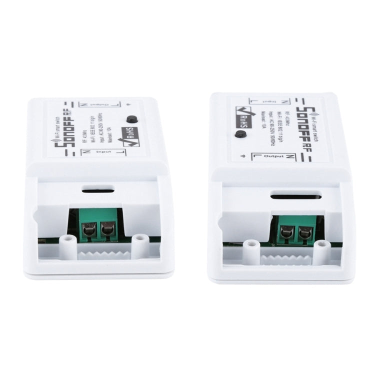 Sonoff 433MHz DIY WiFi Smart Wireless Remote Control Timer Module Power Switch with 4-keys Remote Control for Smart Home, Support iOS and Android, 433MHz with Remote Control