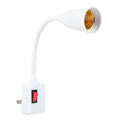 E27 Bulb Holder Flexible Extension Converter with Switch, US Plug, US Plug