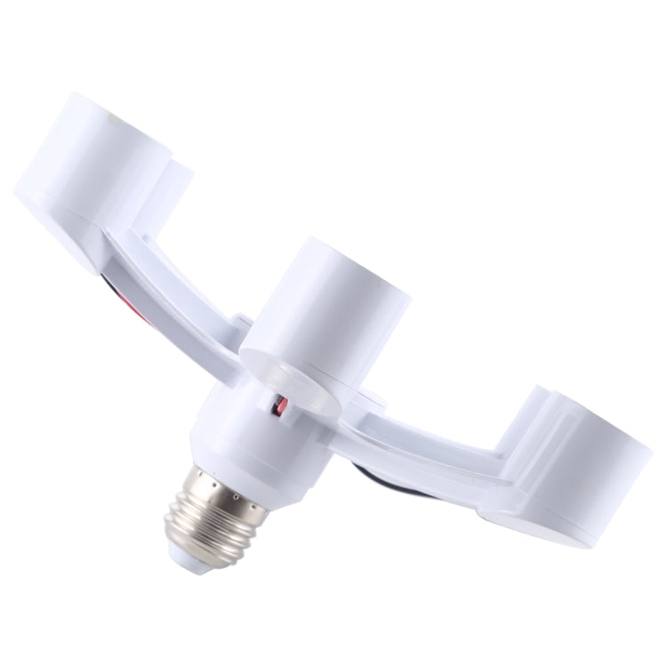 1 to 6 E27 Standard Lamp Holder Base Converter LED Light Bulbs Socket Adapter, 1 to 6