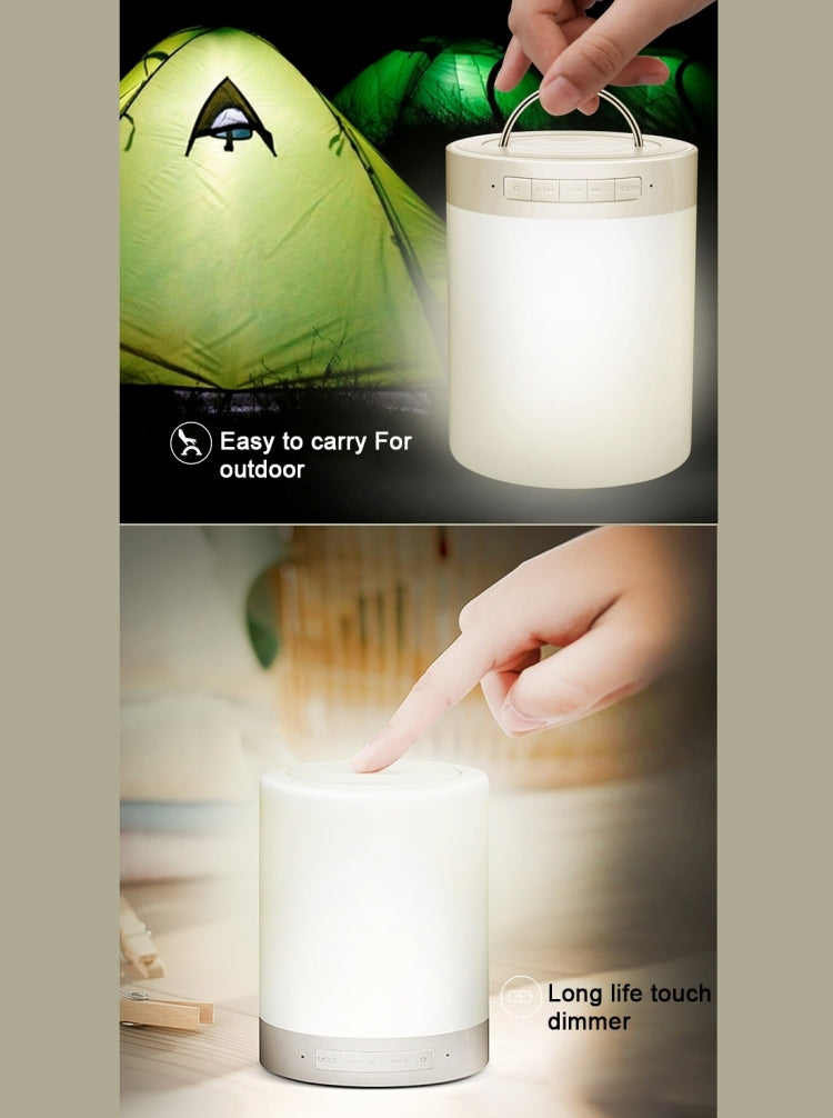 388 Atmosphere Light Bluetooth Speaker with LED & Handle, AUX, TF Card, Hands-Free