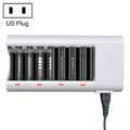 100-240V 8 Slot Battery Charger for AA & AAA Battery, US Plug