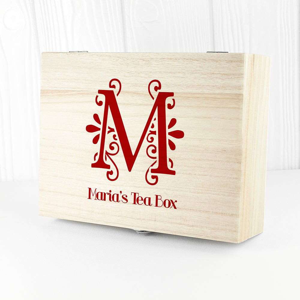 Love Chai' Tea Box With Initial