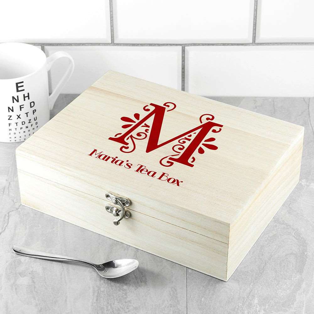 Love Chai' Tea Box With Initial