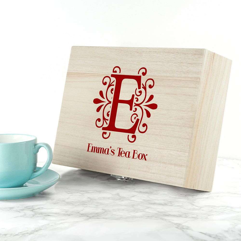 Love Chai' Tea Box With Initial