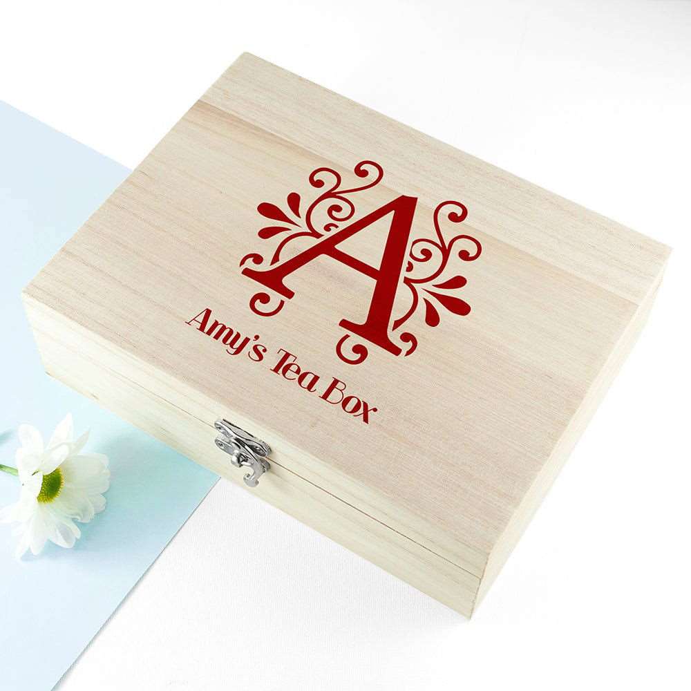 Love Chai' Tea Box With Initial