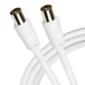 Maplin TV Aerial Cable Coaxial RF Male to RF Male - White