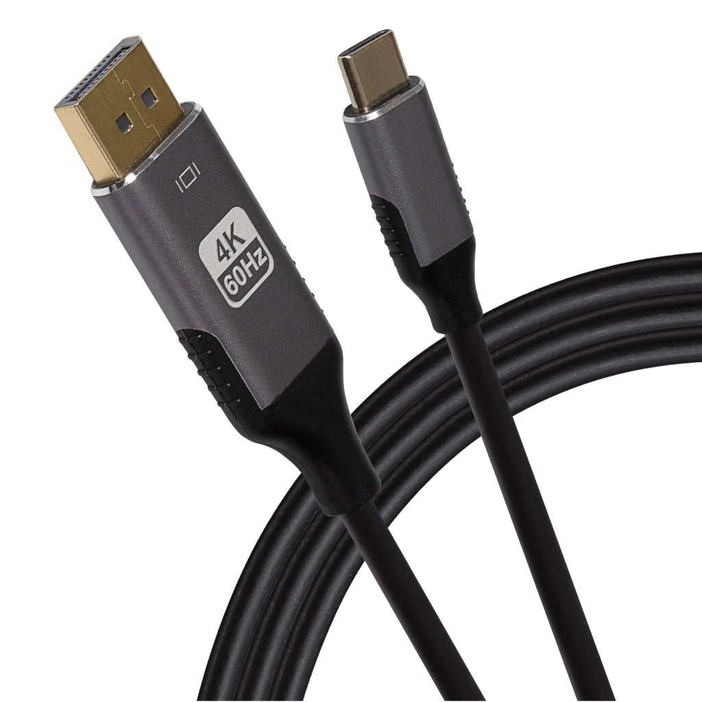 Maplin USB-C to DisplayPort Cable 4K@60Hz Ultra HD - 1.8m
