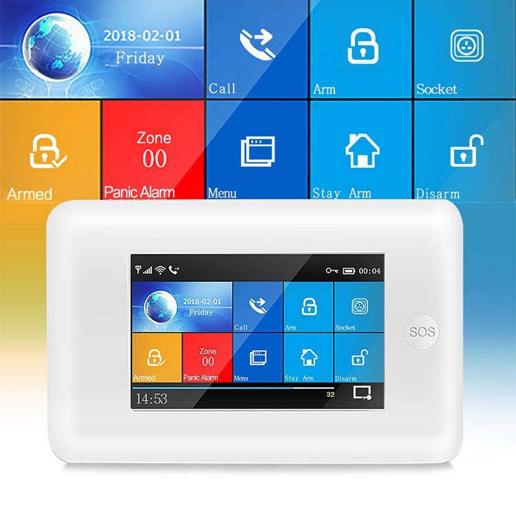 PG-106-GSM GSM/GPRS + WiFi Intelligent Alarm System with Touch Screen & RFID Function, PG-106-GSM
