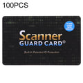 100 PCS Scanner Guard Card RFID Blocking Card, Built-in Patented ID Protection, 100 PCS
