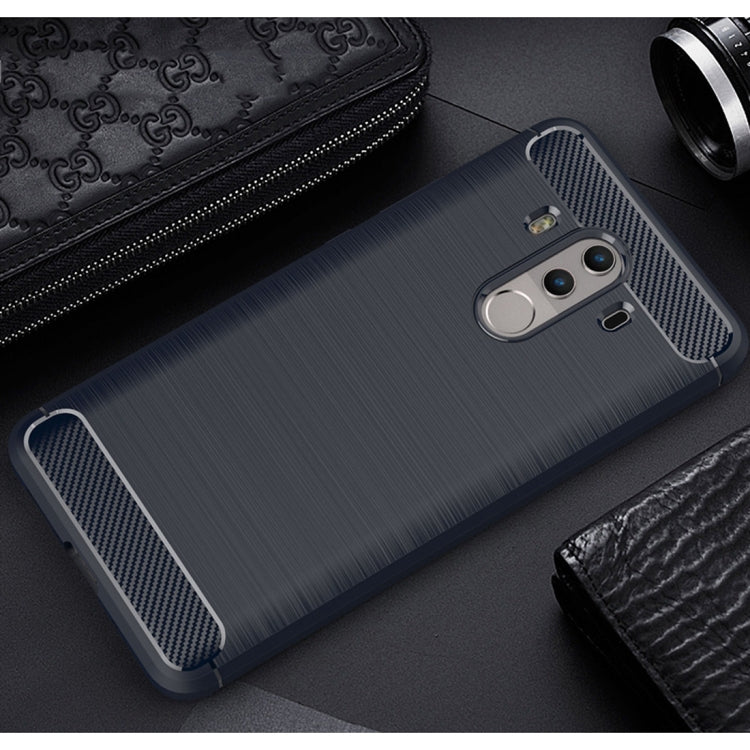 For Huawei  Mate 10 Pro Brushed Texture Carbon Fiber Shockproof TPU Rugged Armor Protective Case , For Huawei Mate 10 Pro, For Mate 10 Pro