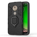 PC + TPU Shockproof Protective Case for Motorola Moto G7 Play, with Magnetic Ring Holder, For Motorola Moto G7 Play