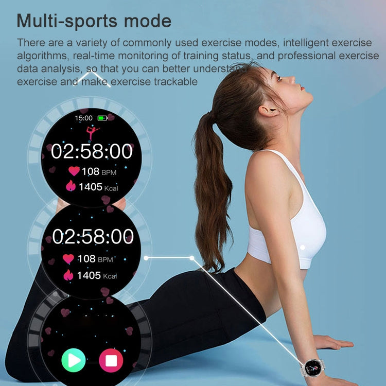 1.09 inch IPS Color Screen IP67 Waterproof Smart Watch, Support Sleep Monitoring / Heart Rate Monitoring / Blood Pressure Monitoring / Multi-sports Mode, Style: Steel Strap, Steel Strap (Gold)