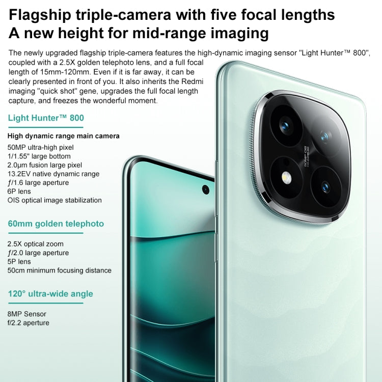 Xiaomi Redmi Note 14 Pro+, 12GB+512GB, 6.67 inch Xiaomi HyperOS Snapdragon 7s Gen 3 Octa Core, NFC, Network: 5G (Green)