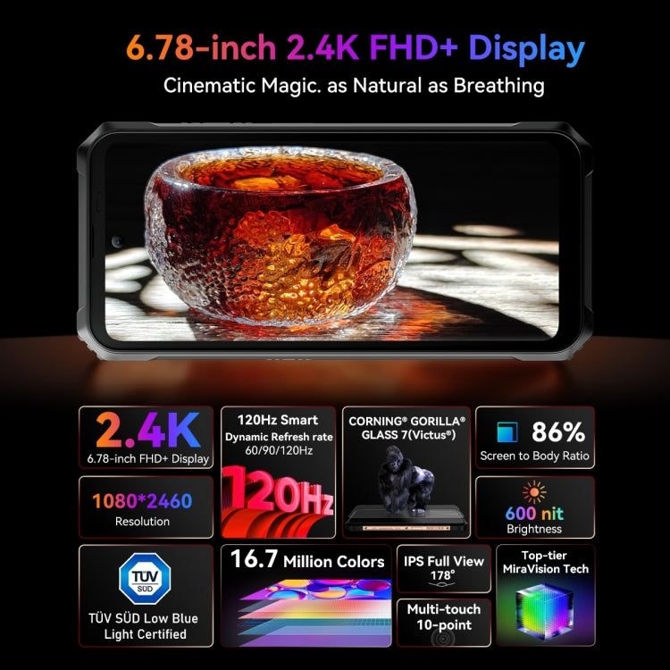 Blackview BL9000 Pro 5G, Thermal Imaging Camera, 12GB+512GB, IP68/IP69K/MIL-STD-810H, 6.78 inch Android 14 MediaTek Dimensity 8020 Octa Core, Network: 5G, NFC, OTG (Gold)