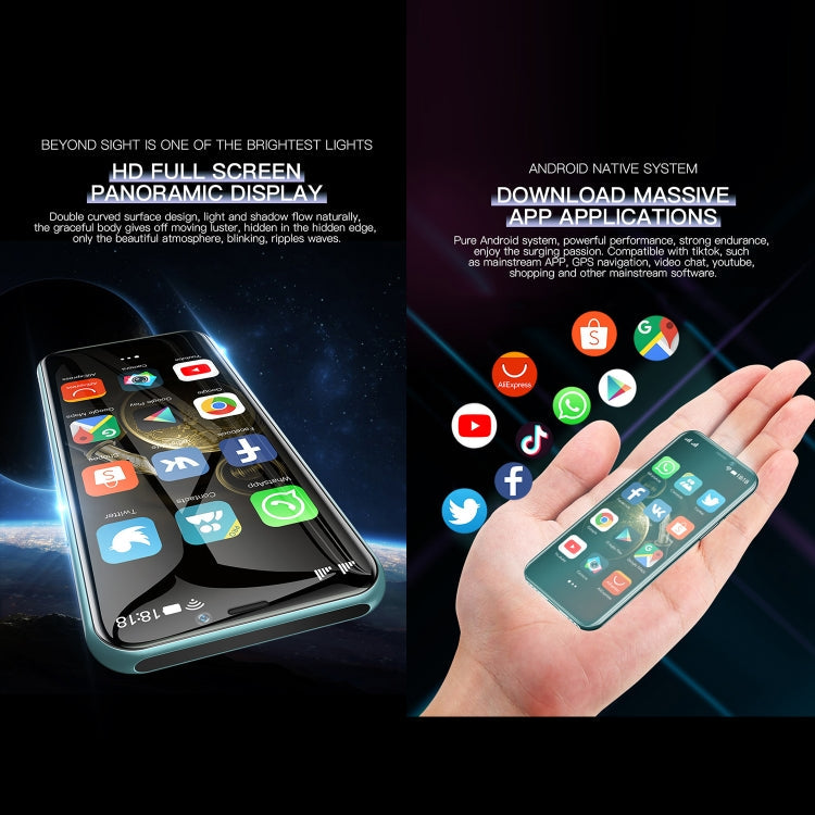 Face Identification, 3.46 inch Android 9.0 MTK6739CW Quad Core up to 1.28GHz, Dual SIM, Bluetooth, WiFi, GPS, Network: 4G, 3GB+64GB