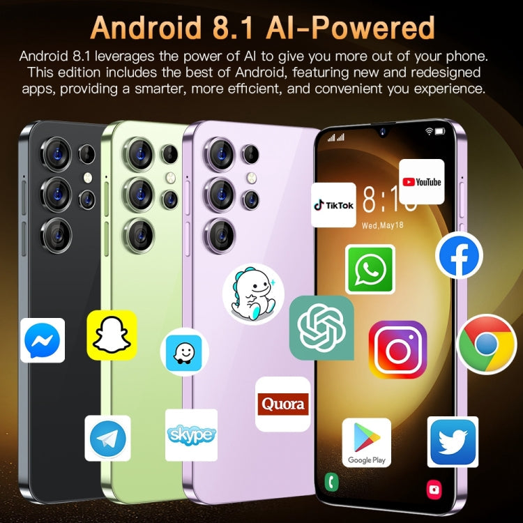 Face Identification, Android 8.1 MTK6580A Quad Core, Network: 3G, OTG, S23Ultra5G / B51