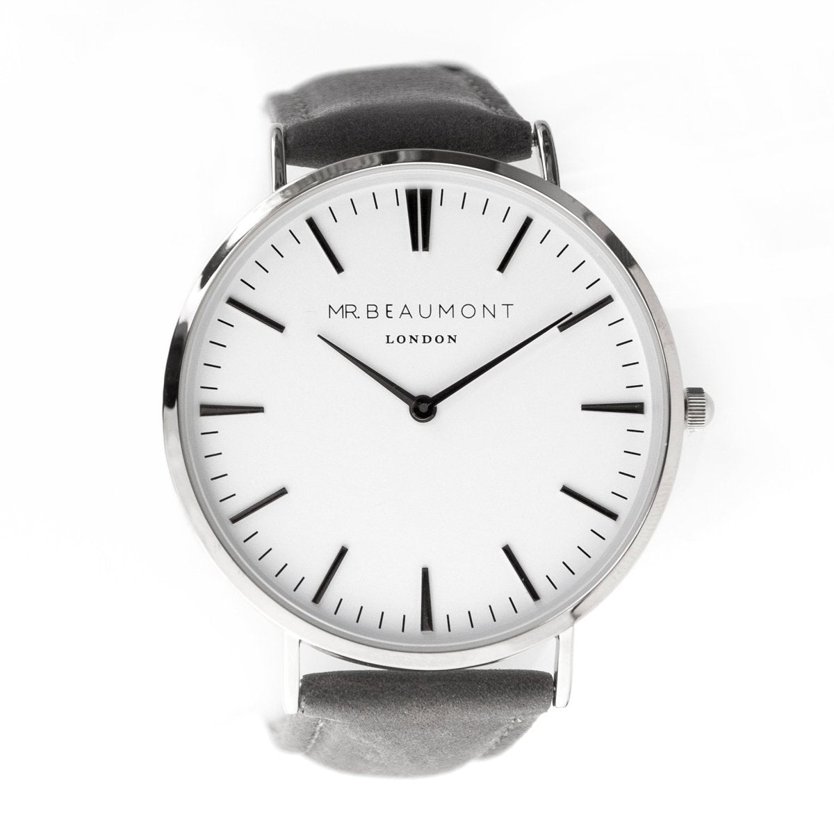 Men's Modern-Vintage Personalised Leather Watch In Ash