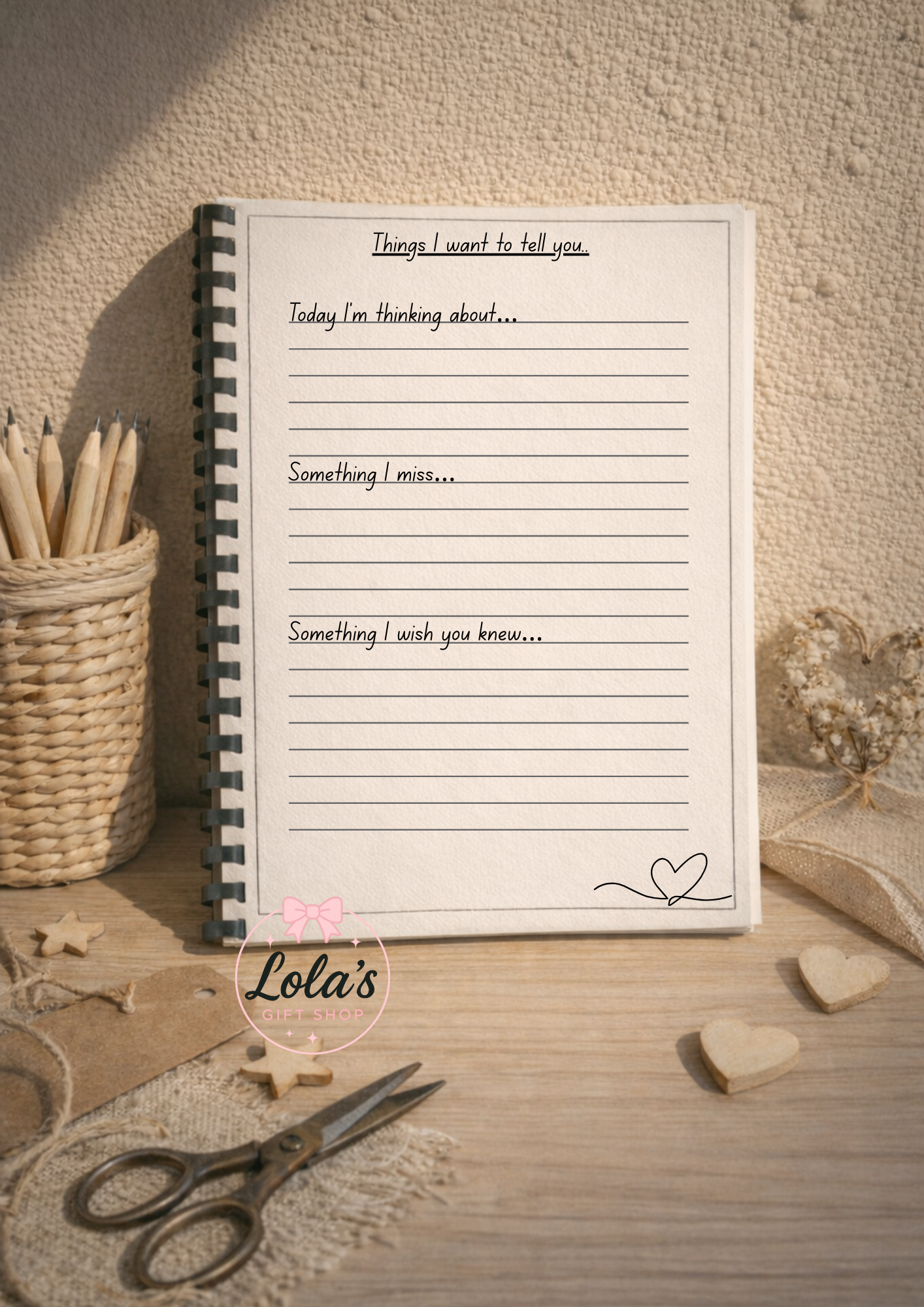 Personalised Letters to Heaven Memory Book