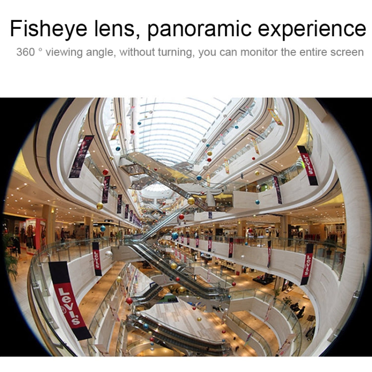 V380pro 360 Degree 1280*960P Network Panoramic Camera with TF Card Slot ,Support Mobile Phones Control, V380pro White