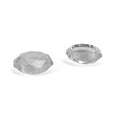 2 PCS Diamond Texture Games Grip Caps for PS5, Clear White, Green, Blue, Red