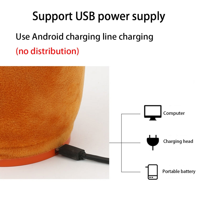 Sunflower Sax Style Bluetooth Plush Children Adult Toy ,Support USB Charging & Battery(Orange)