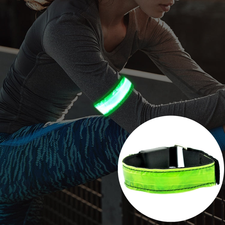 LED Flash Safety Reflective Nylon Light Rechargeable Sports Wrist Belt, Rechargeable Red, Rechargeable Yellow, Rechargeable Green, Rechargeable Blue