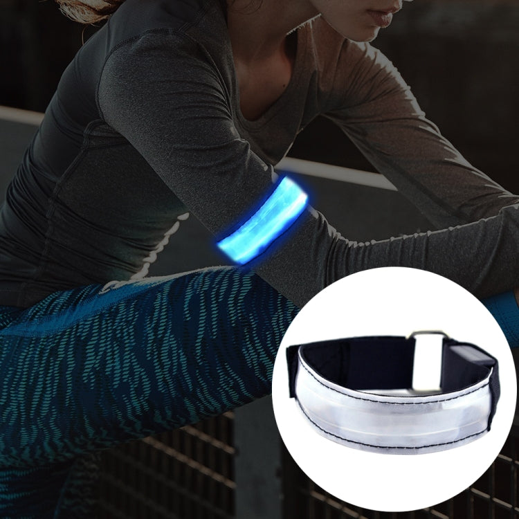 LED Flash Safety Reflective Nylon Light Rechargeable Sports Wrist Belt, Rechargeable Red, Rechargeable Yellow, Rechargeable Green, Rechargeable Blue