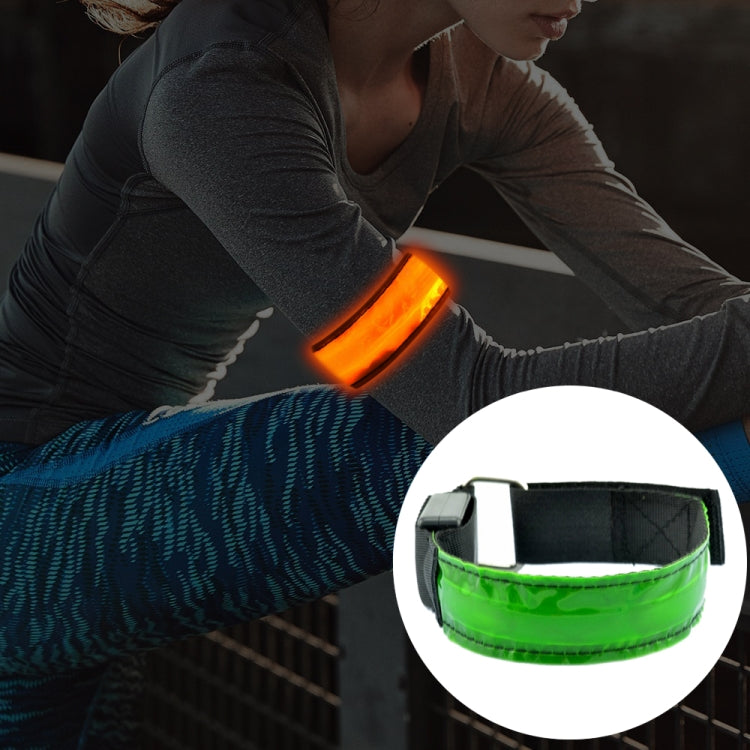 LED Flash Safety Reflective Nylon Light Rechargeable Sports Wrist Belt, Rechargeable Red, Rechargeable Yellow, Rechargeable Green, Rechargeable Blue