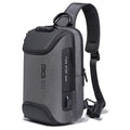 BANGE Men Security USB Chest Bag Portable Outdoor Shoulder Bag, Outdoor Shoulder Bag