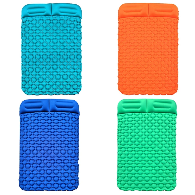 Ordinary Type Outdoor Camping Peripheral Inflatable Cushion Portable TPU Inflatable Double Bed, Size: 195 x 119 x 16cm, Ordinary Type Dark Blue, Ordinary Type Orange, Ordinary Type Emerald, Ordinary Type Peacock Blue