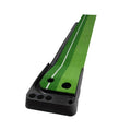 PGM Golf Mini Putting Mat Push Rod Trainer 3m, with Auto Ball Return Fairway, 3m, with Auto Ball Return Fairway