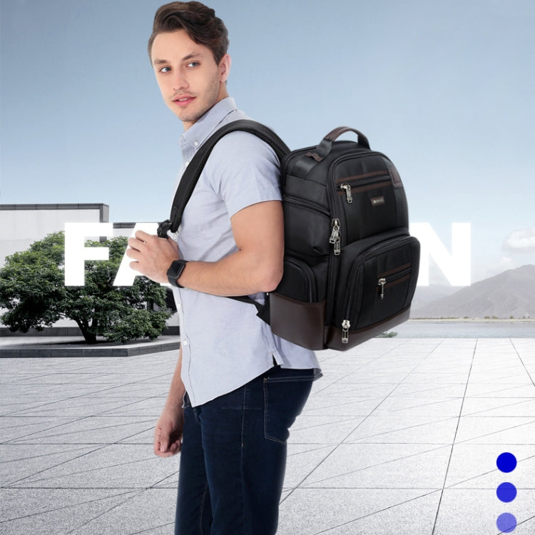 Bopai 11-85301 15.6 inch Large Capacity Multi-layer Zipper Bag Design Breathable Laptop Backpack, Size: 35 x 20 x 43cm, 11-85301